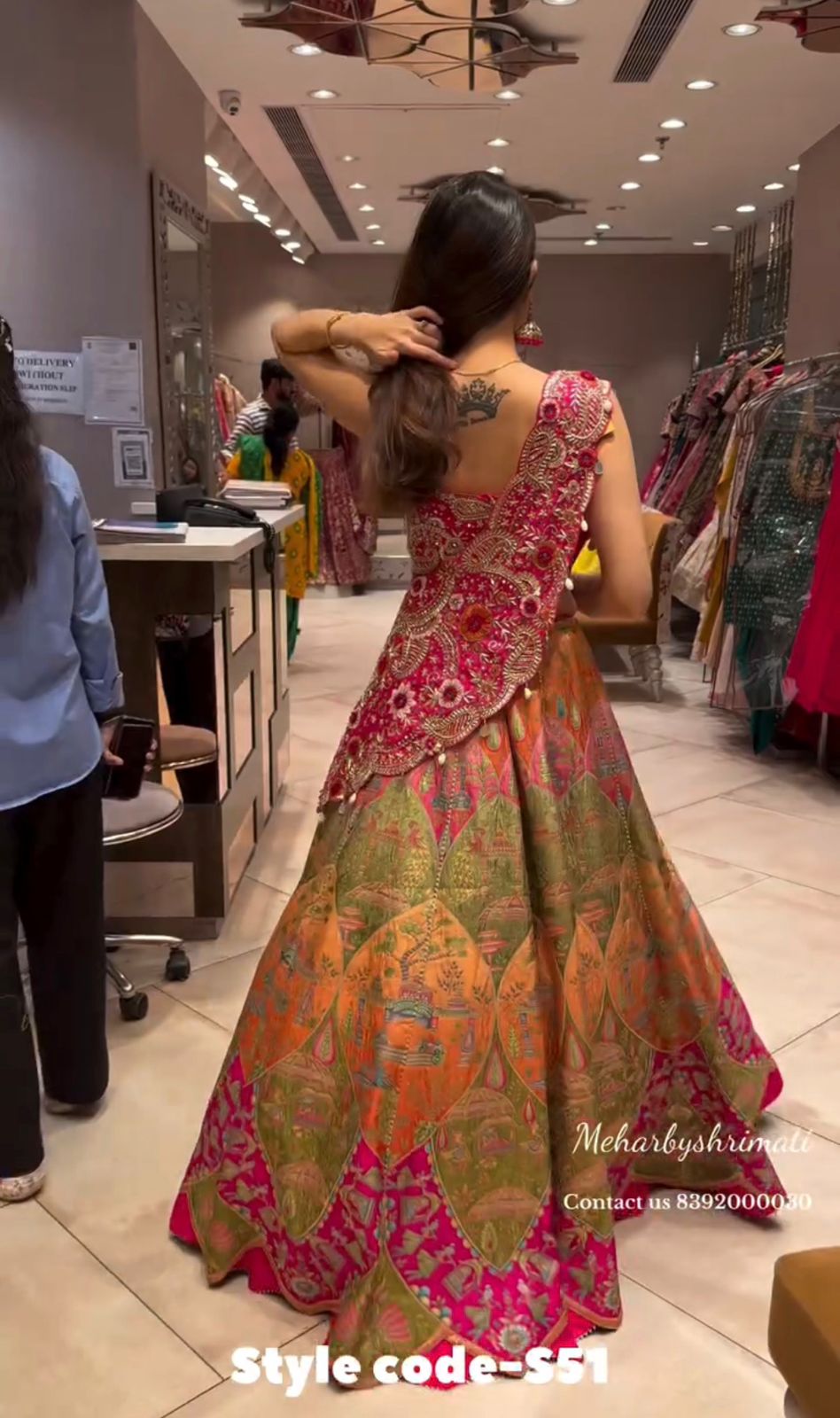 Super Embroidery Coding work  Lehengha choli