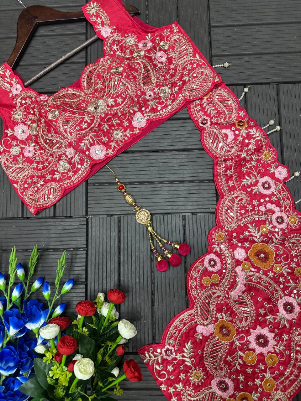 Super Embroidery Coding work  Lehengha choli