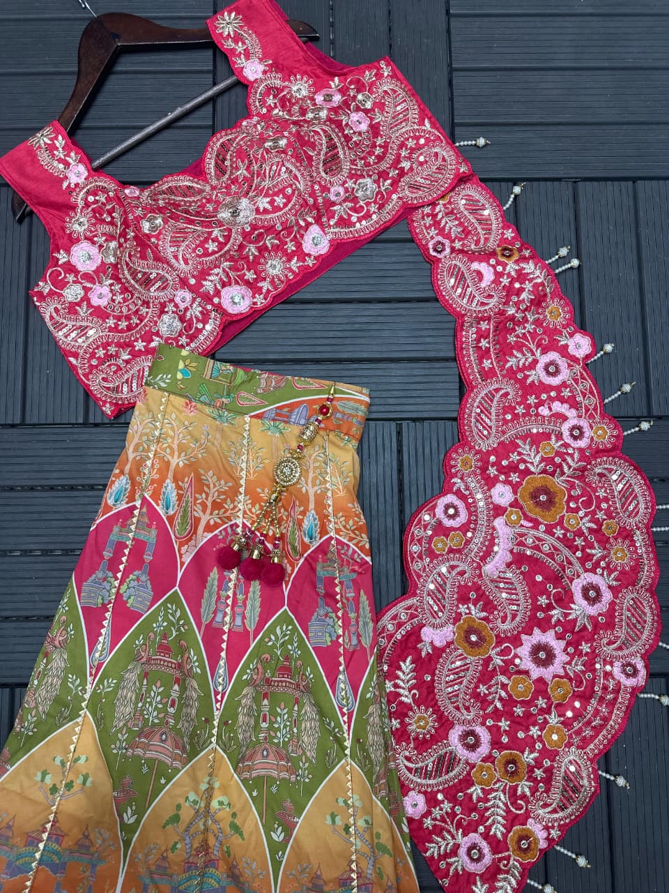 Super Embroidery Coding work  Lehengha choli