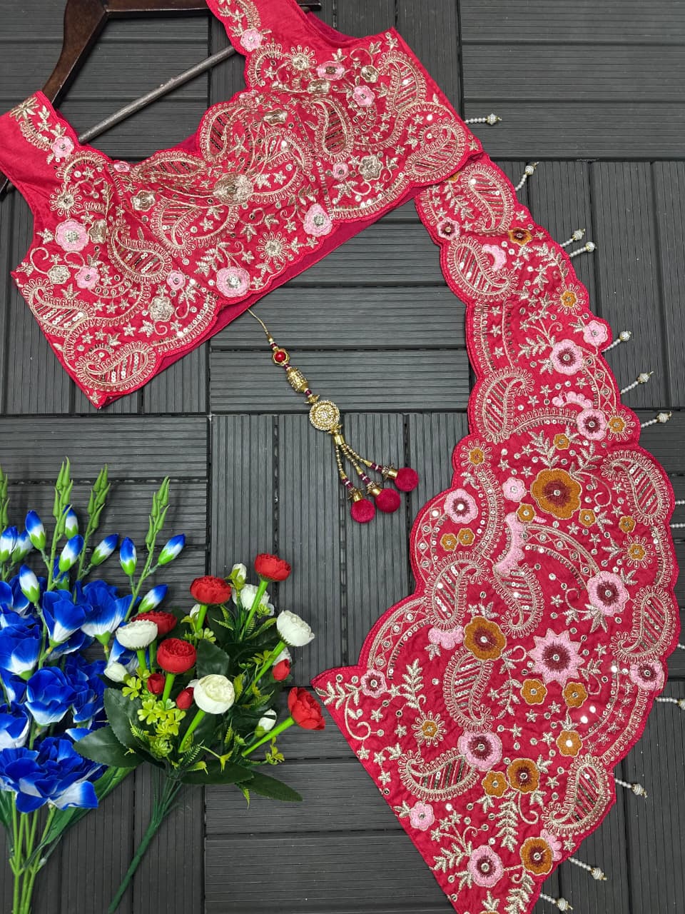 Super Embroidery Coding work  Lehengha choli