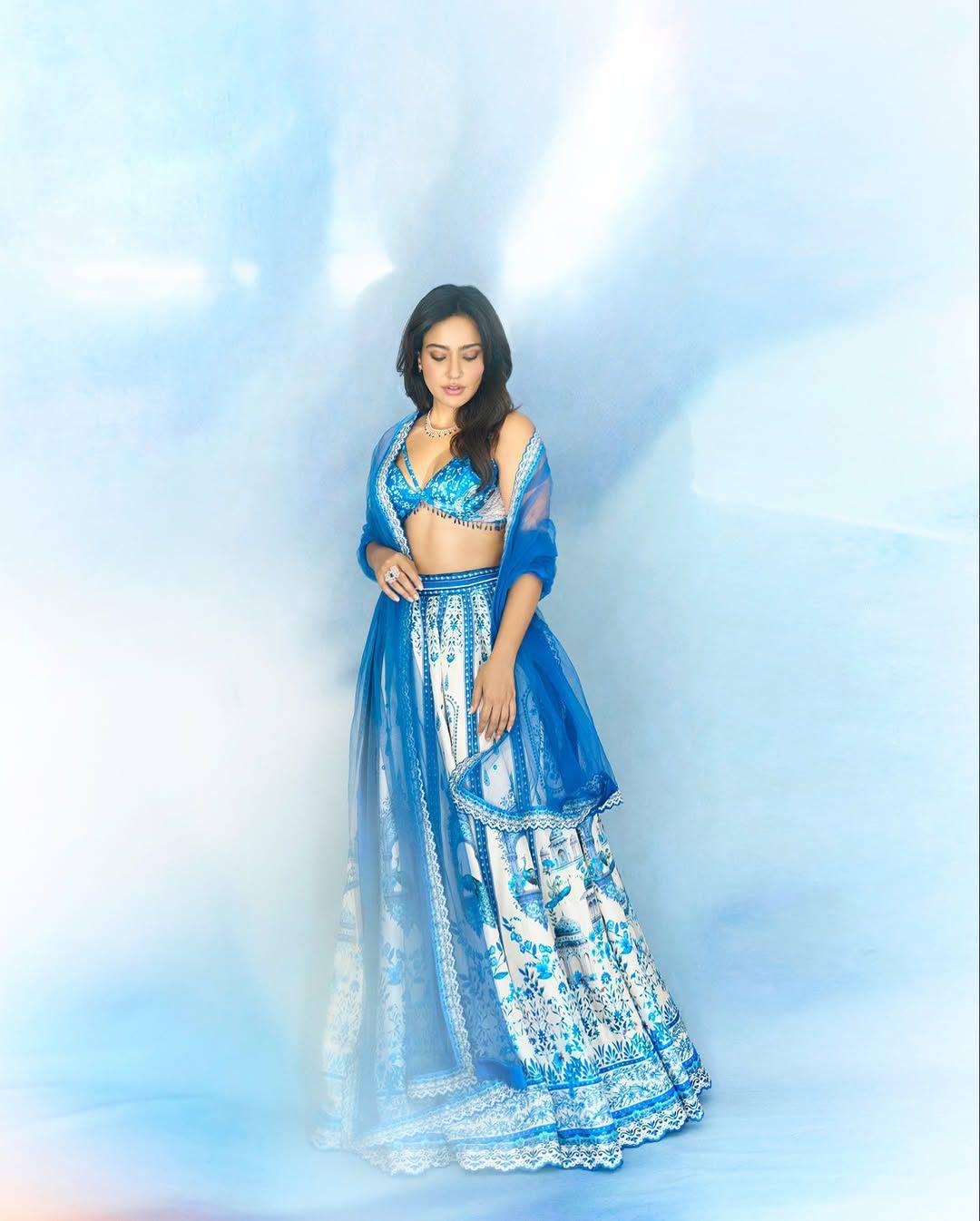 Cobalt Bloom Lehenga