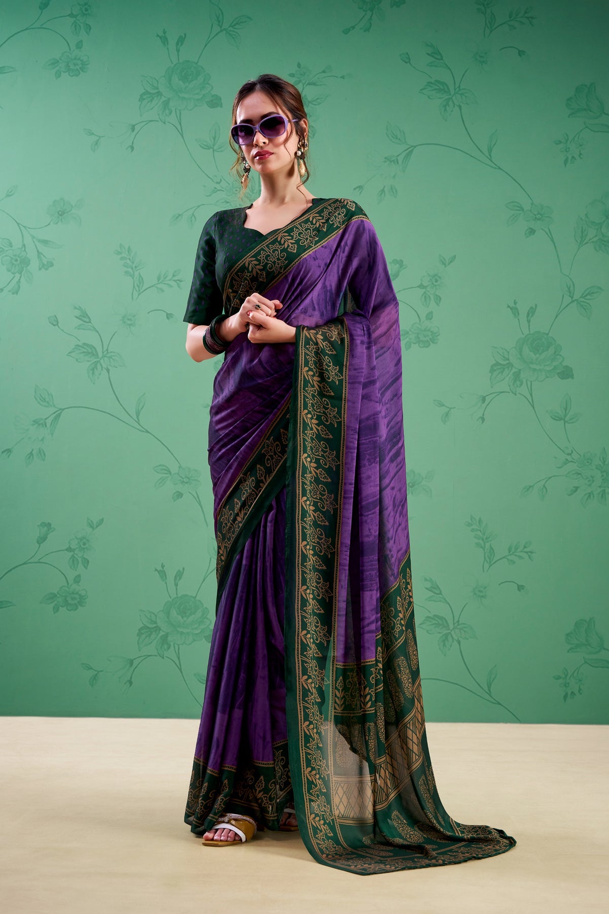 Regal Noir Saree