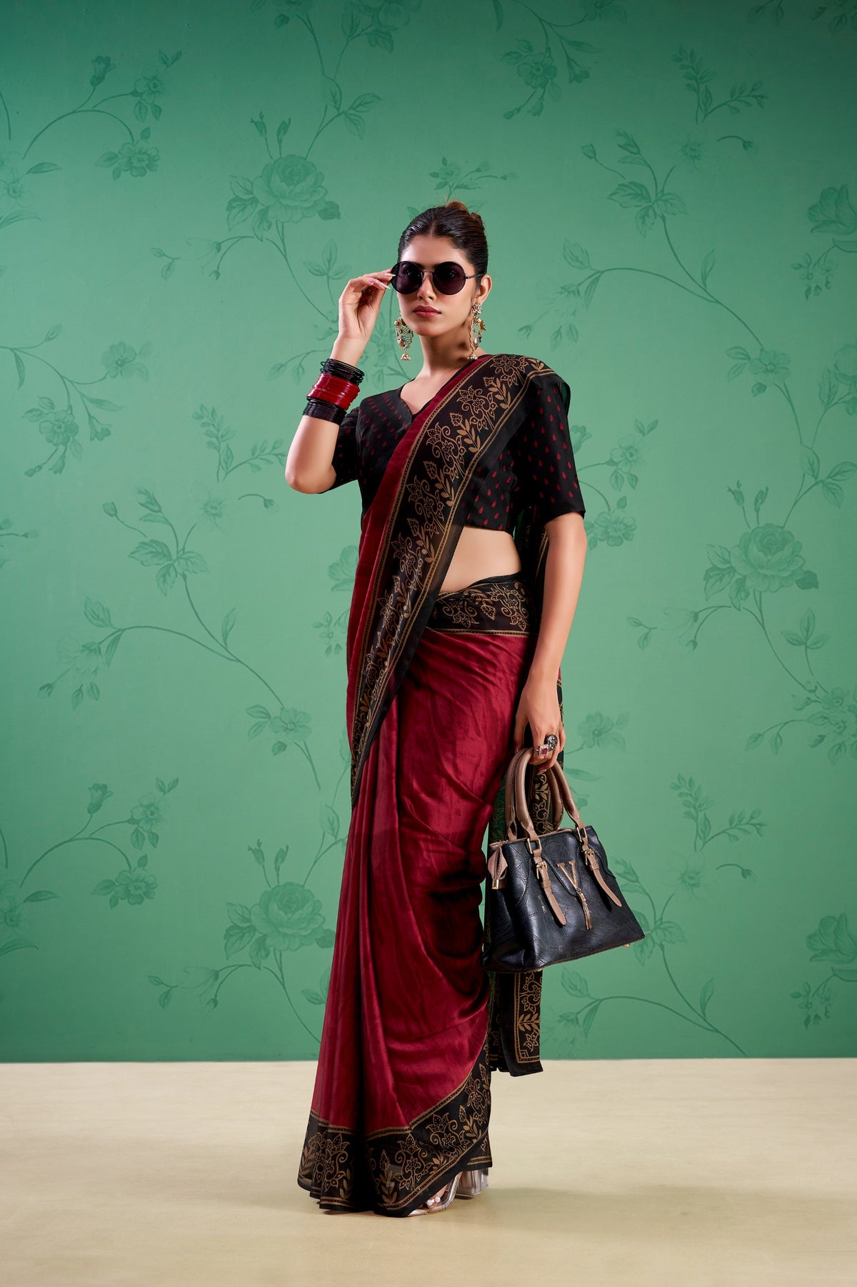 Regal Noir Saree