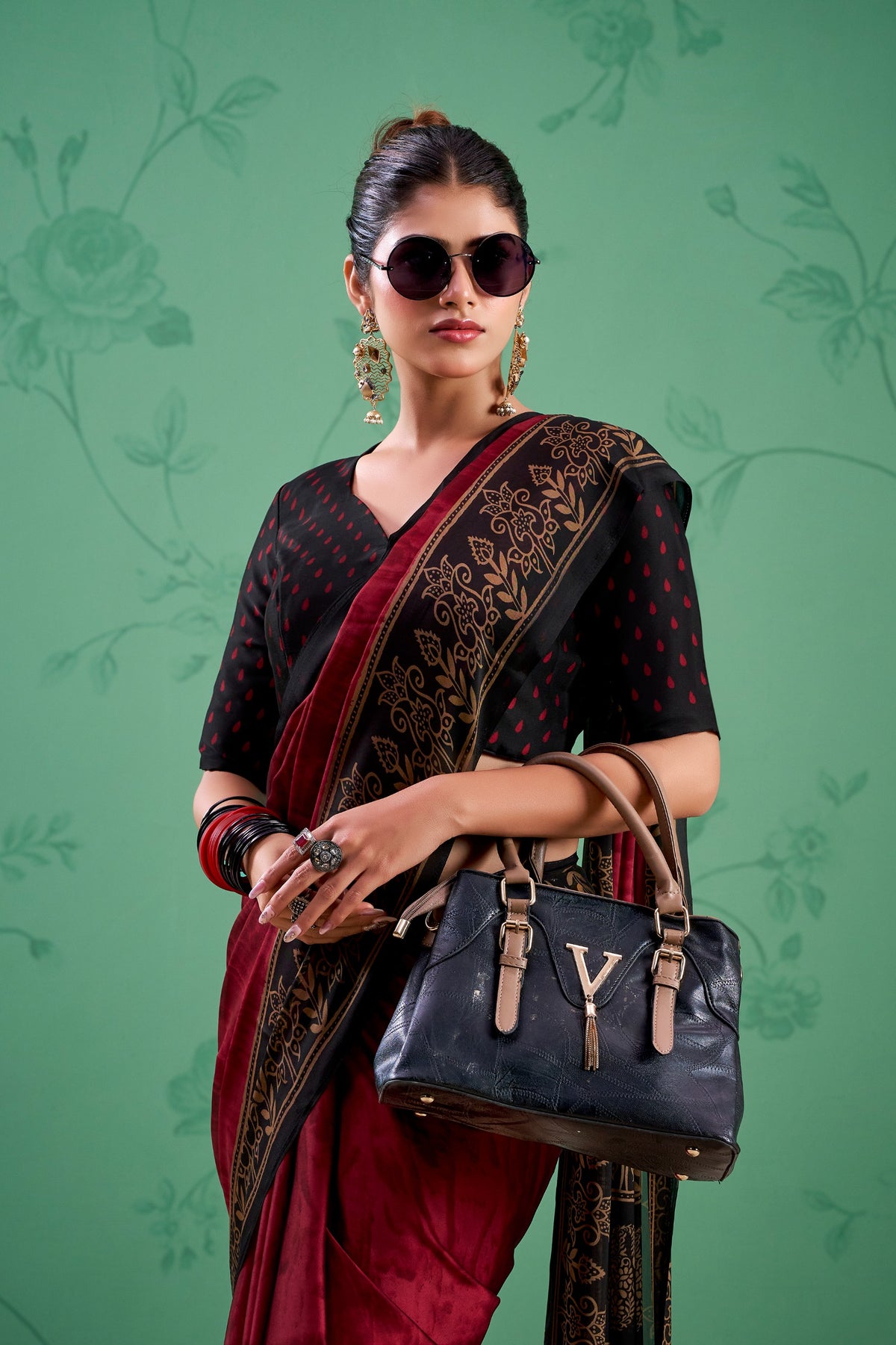 Regal Noir Saree