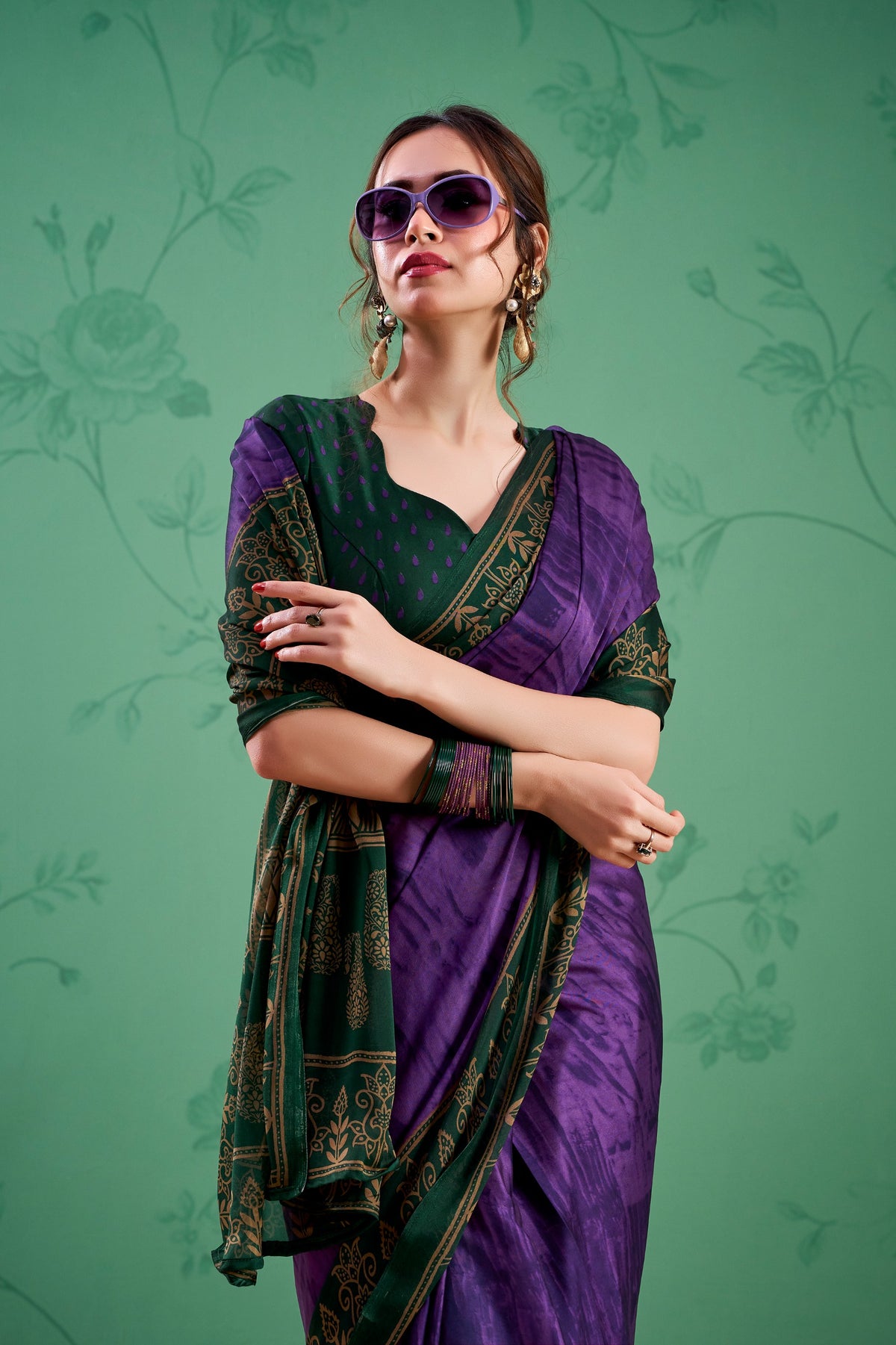 Regal Noir Saree