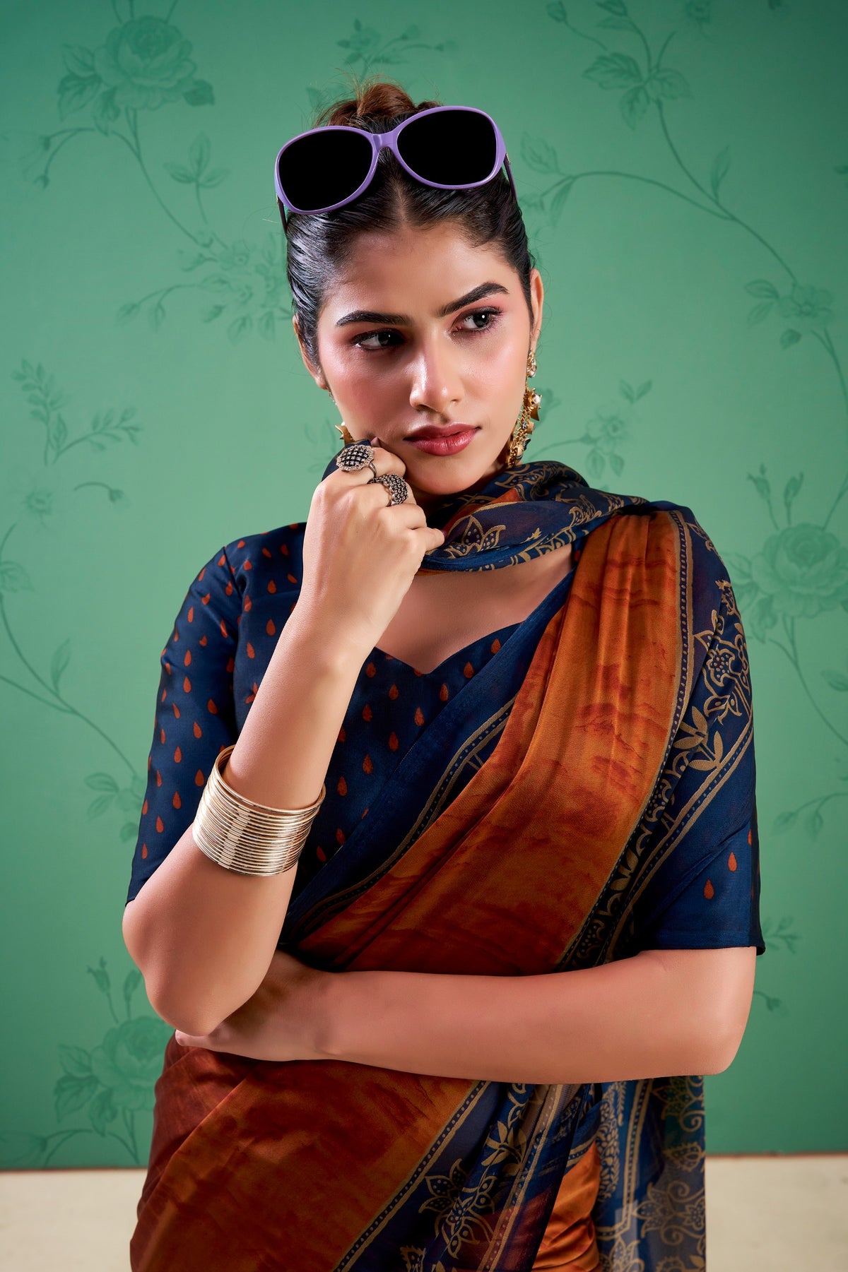 Regal Noir Saree