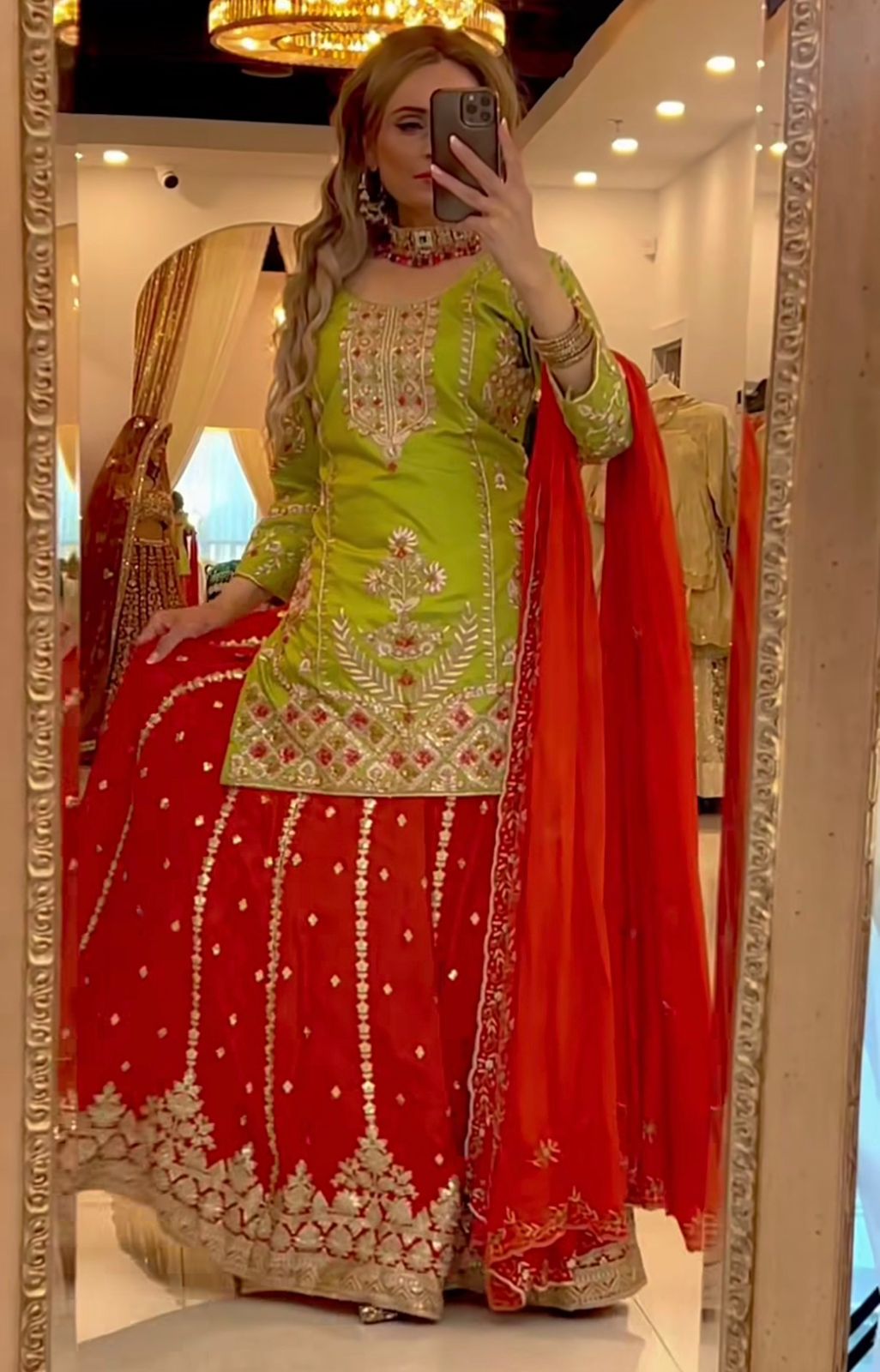 The Avani Festive Chinon Palazzo Set