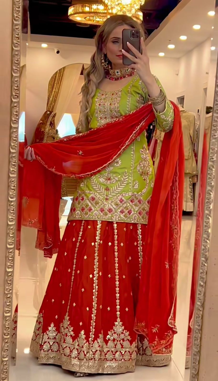 The Avani Festive Chinon Palazzo Set