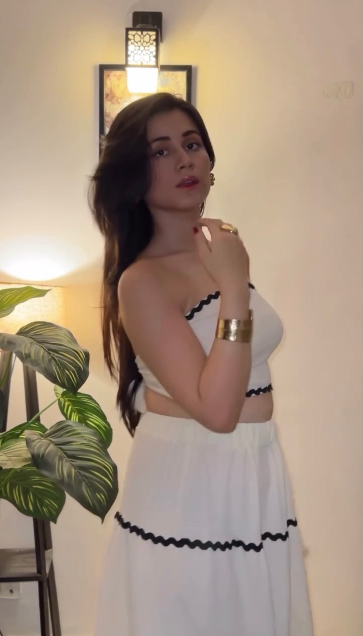 White Tube Top & Maxi Skirt Co-ord Set