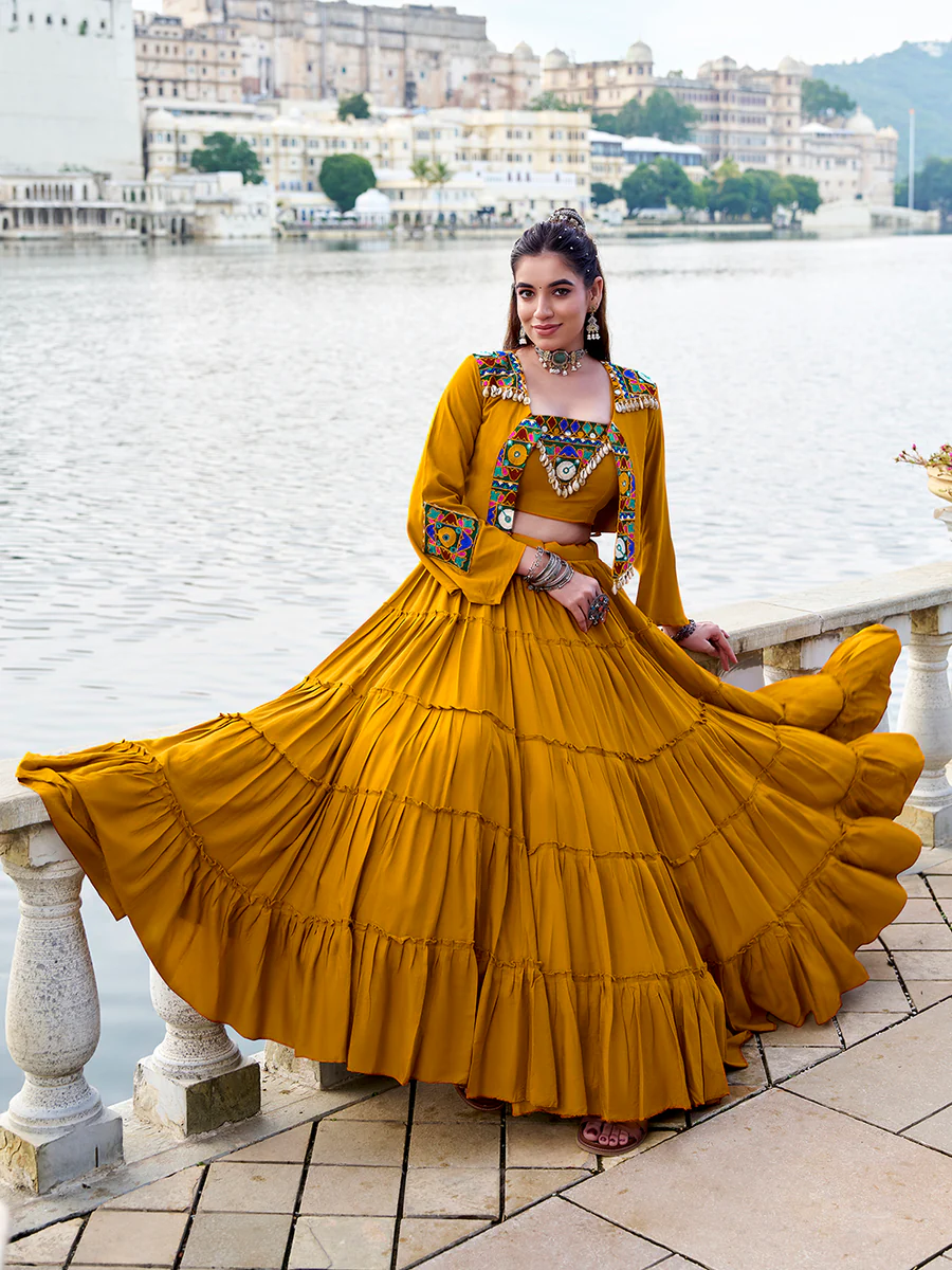 Mirror Work Ghagra Choli Set