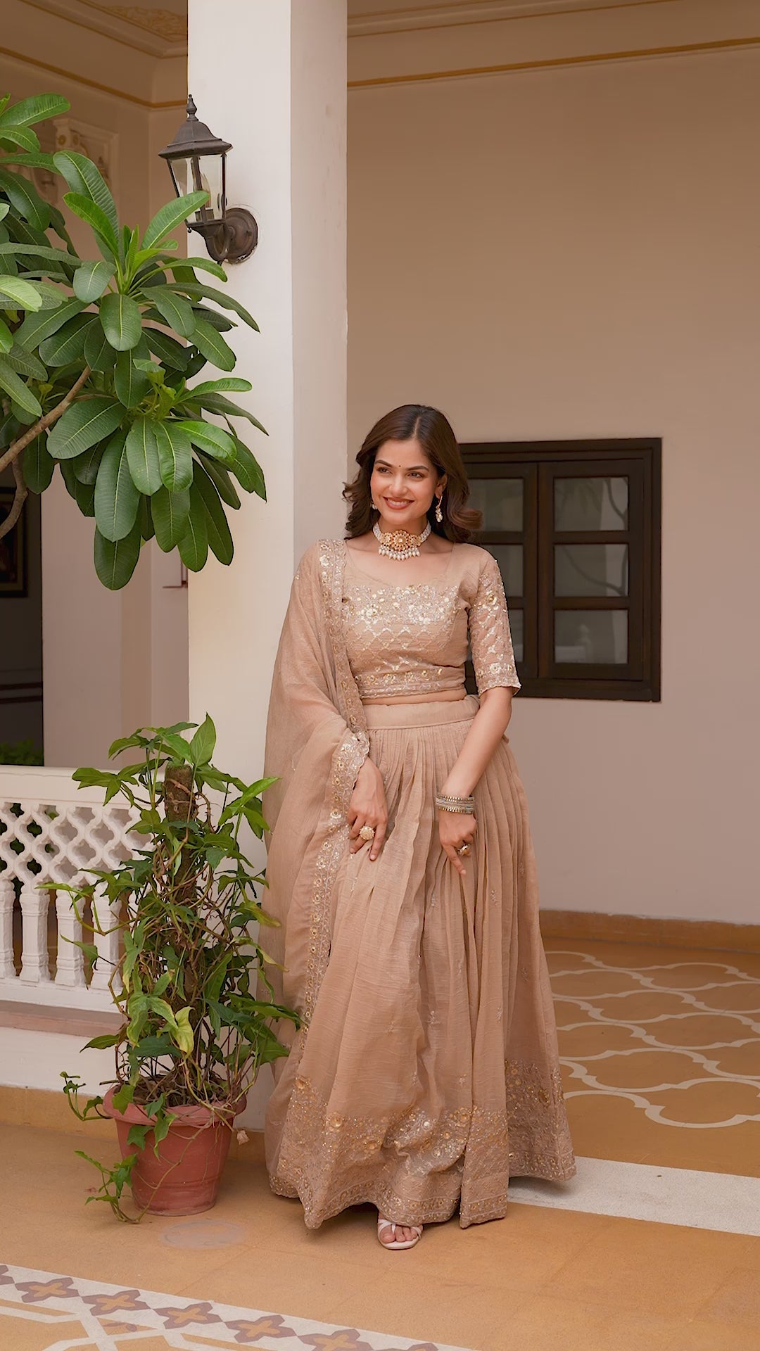 Shanvi Embroidery Sequence Lehenga Choli