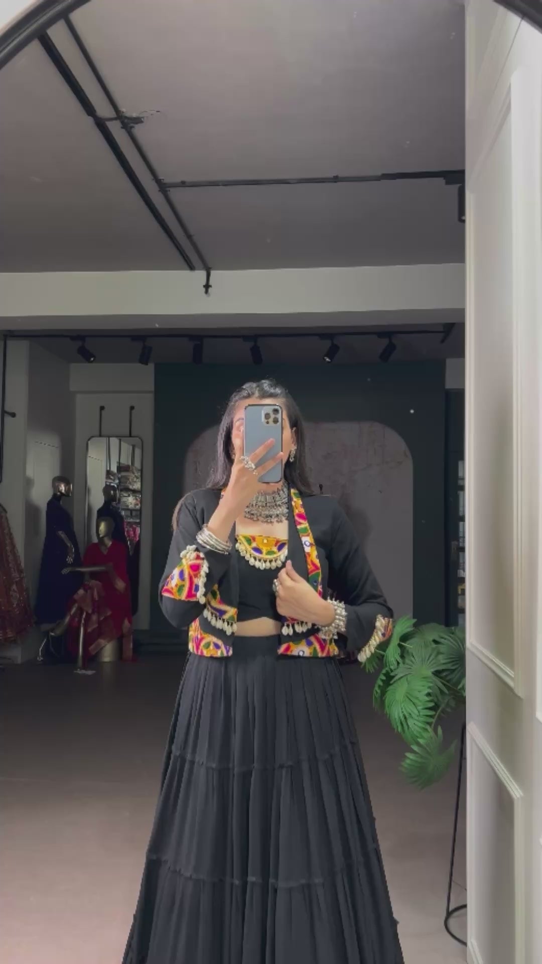 Mirror Work Ghagra Choli Set