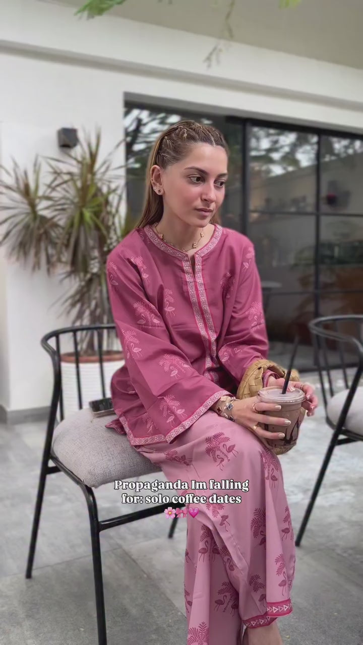 Flamingo Breeze Co-ord Set