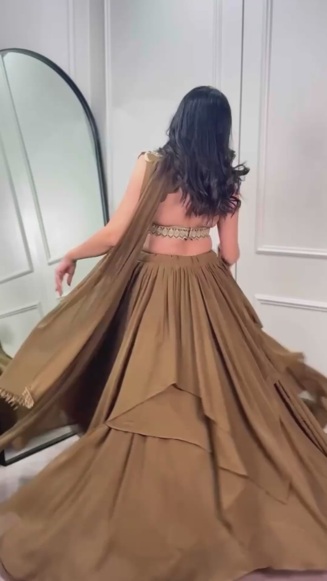 Marble Lehenga Set