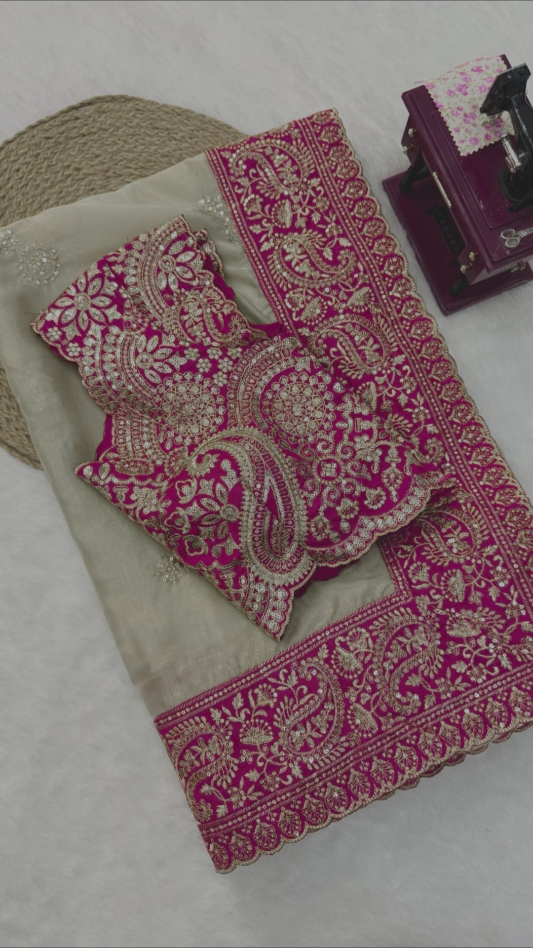 Rosé Royale Organza Saree