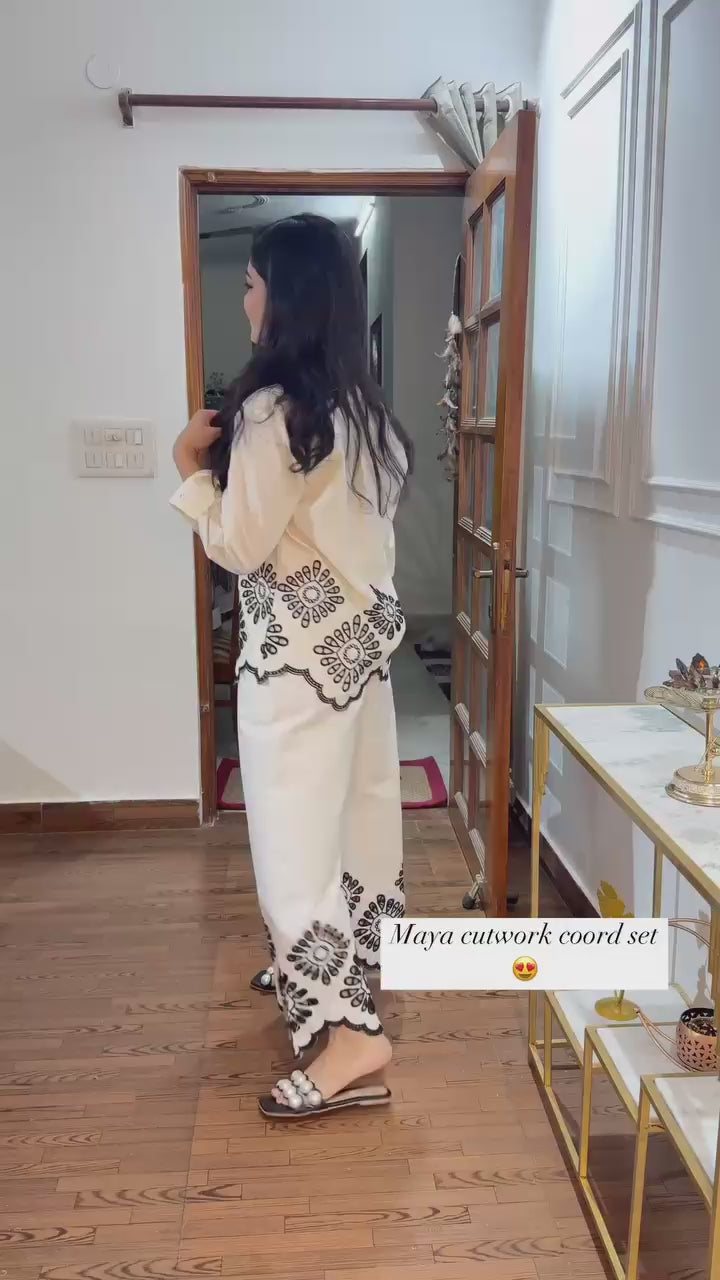 Maya cutwork co-ord set