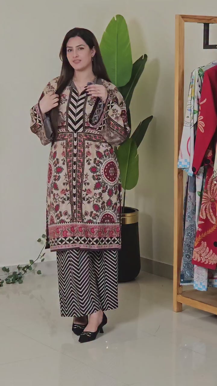 Crimson Heritage Co-ord Set (STITCHED)