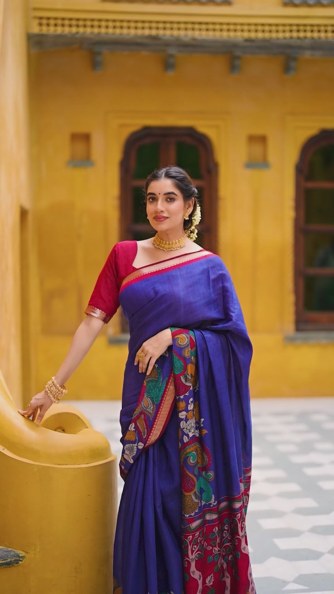 Kalamkari Royale Saree