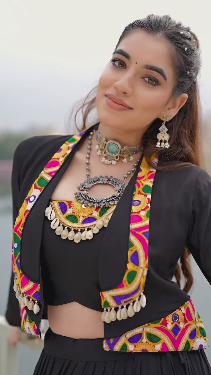 Mirror Work Ghagra Choli Set