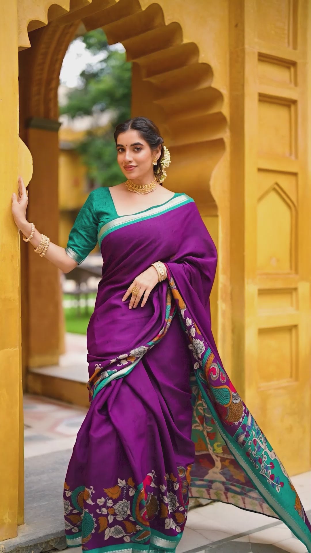 Kalamkari Royale Saree