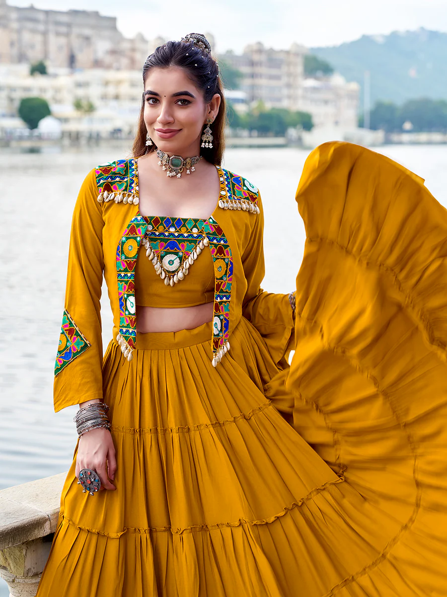 Mirror Work Ghagra Choli Set